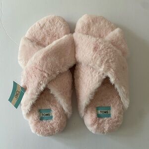 Toms Womens Susie Eva Faux Fur Vegan Slippers